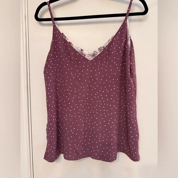 Polka Dot and flower Spaghetti Strap Top - Picture 3 of 3